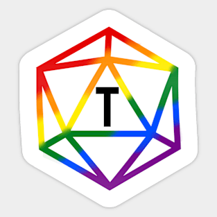 Trans Pride Rainbow Flag Sticker